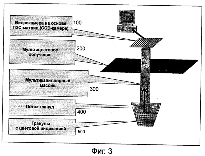 Способы и приборы для обнаружения и идентификации закодированных гранул и биологических молекул (патент 2487169)