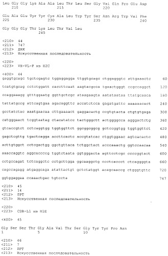 Pscaxcd3, cd19xcd3, c-metxcd3, эндосиалинxcd3, epcamxcd3, igf-1rxcd3 или fap-альфаxcd3 биспецифическое одноцепочечное антитело с межвидовой специфичностью (патент 2547600)