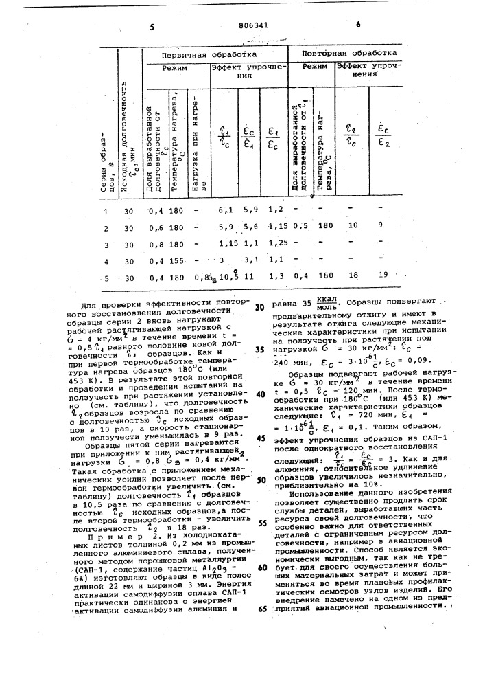 Способ обработки металлическихдеталей (патент 806341)