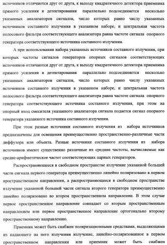 Способ формирования изображений в миллиметровом и субмиллиметровом диапазоне волн (варианты), система формирования изображений в миллиметровом и субмиллиметровом диапазоне волн (варианты), диффузорный осветитель (варианты) и приемо-передатчик (варианты) (патент 2349040)