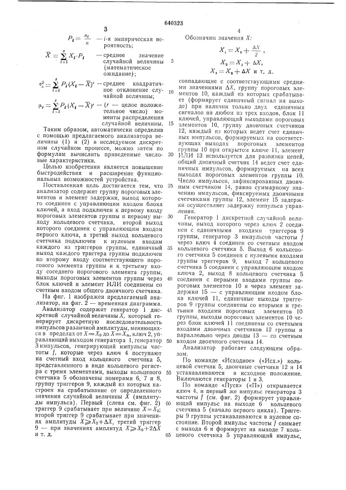 Амплитудный анализатор (патент 640323)