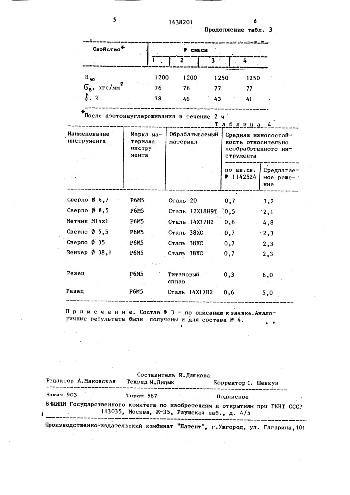 Состав для газовой нитроцементации стальных изделий (патент 1638201)