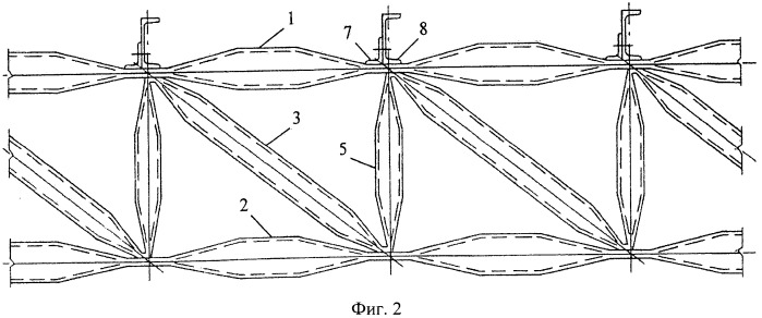 Ферма из ромбических труб (гнутосварных профилей) (патент 2548301)