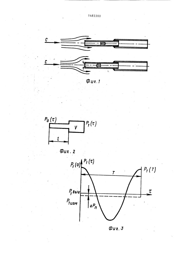 Способ измерения давления в пульсирующем потоке турбомашины газодинамическим зондом (патент 1483300)