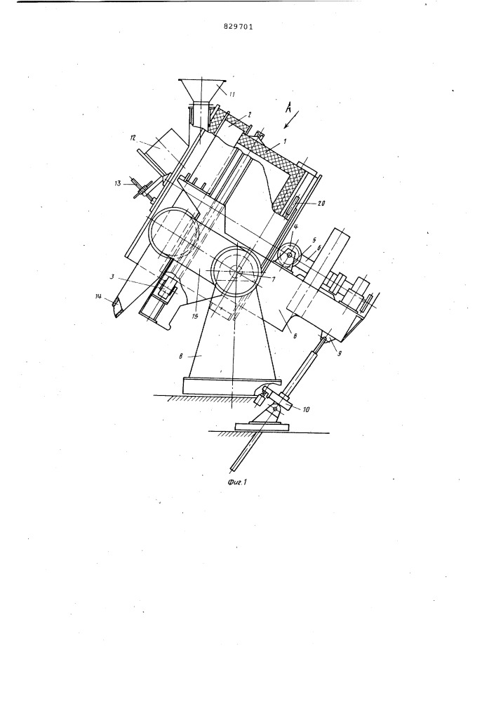 Агрегат горячего окомкования (патент 829701)