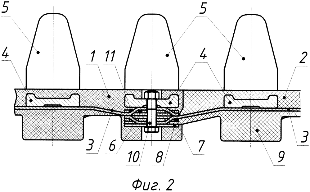 Эластичная гусеница транспортного средства (патент 2647410)