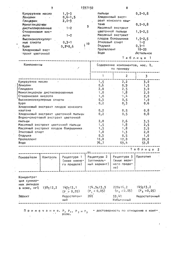 Крем для лица (патент 1597192)