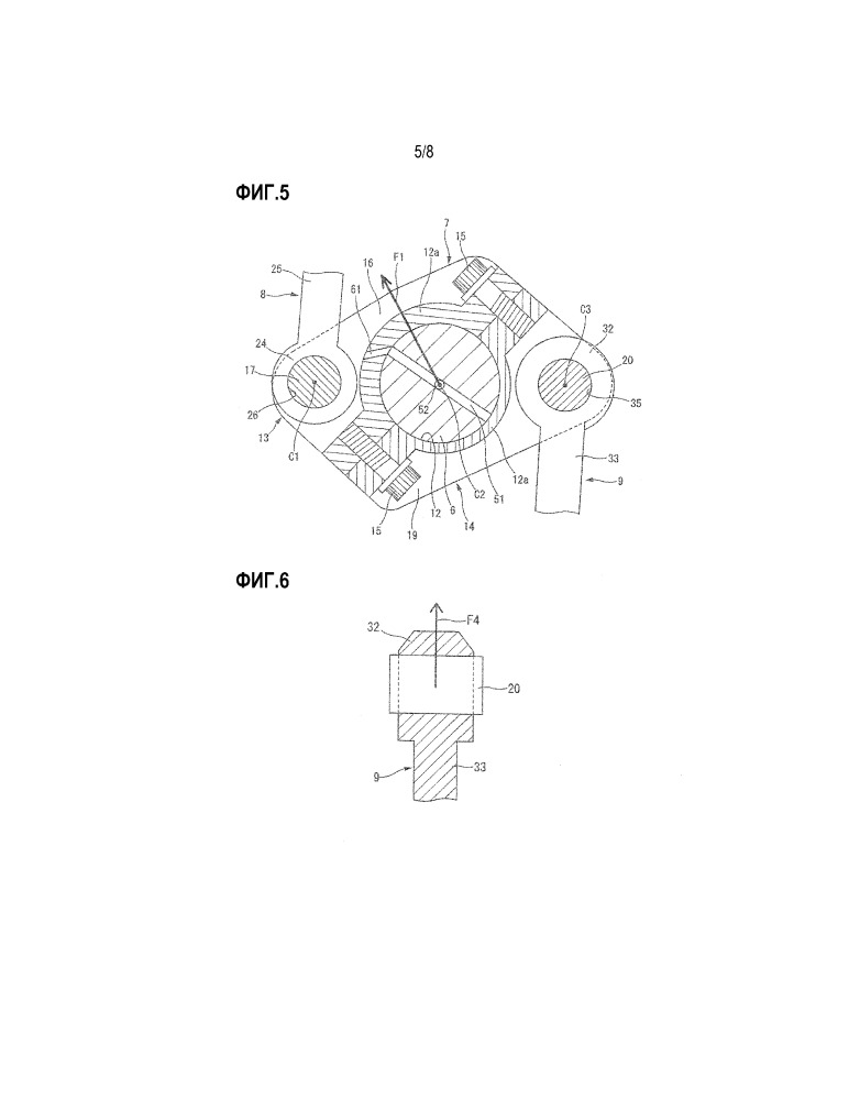 Двухзвенный поршневой кривошипно-шатунный механизм для двигателя внутреннего сгорания (патент 2652737)