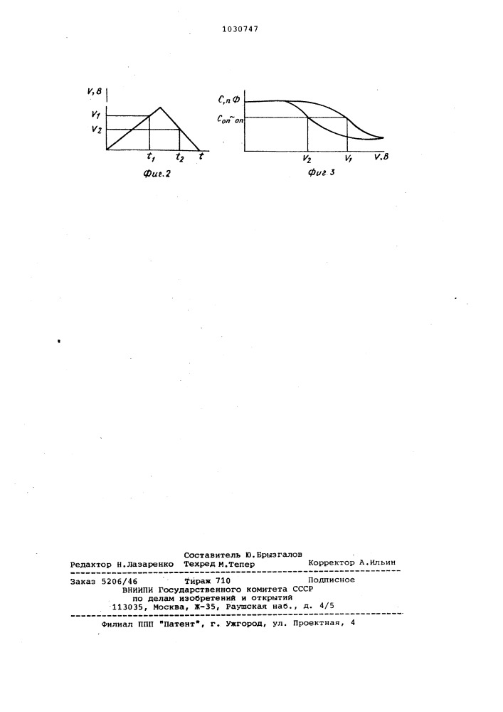 Устройство для измерения характеристик мдп-структур (патент 1030747)