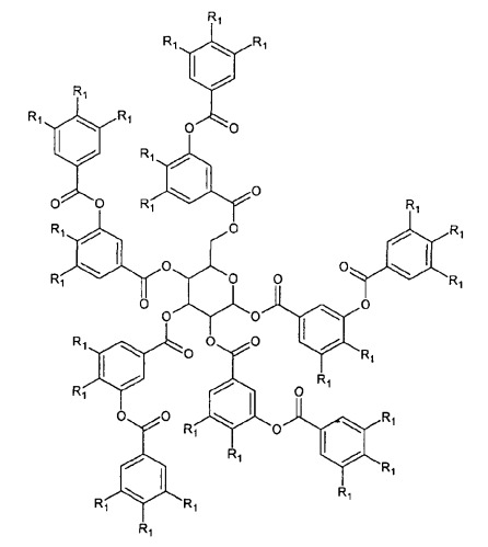 Галлотанниновые соединения в композициях для покрытия литографических печатных форм (патент 2487882)