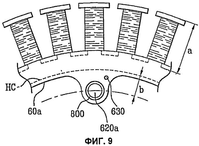 Статор электродвигателя с внешним ротором (патент 2407131)