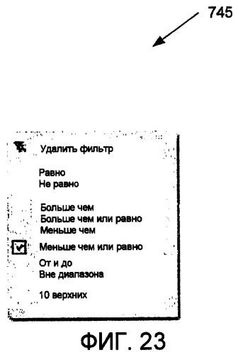 Фильтрующий интерфейс пользователя для сводной таблицы данных (патент 2433449)