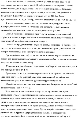 Способ и устройство для экстракции веществ из модифицированных силаном наполнителей (патент 2383572)