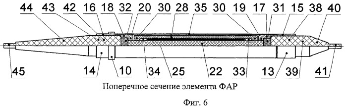 Модуль проходной фазированной антенной решетки (патент 2461930)