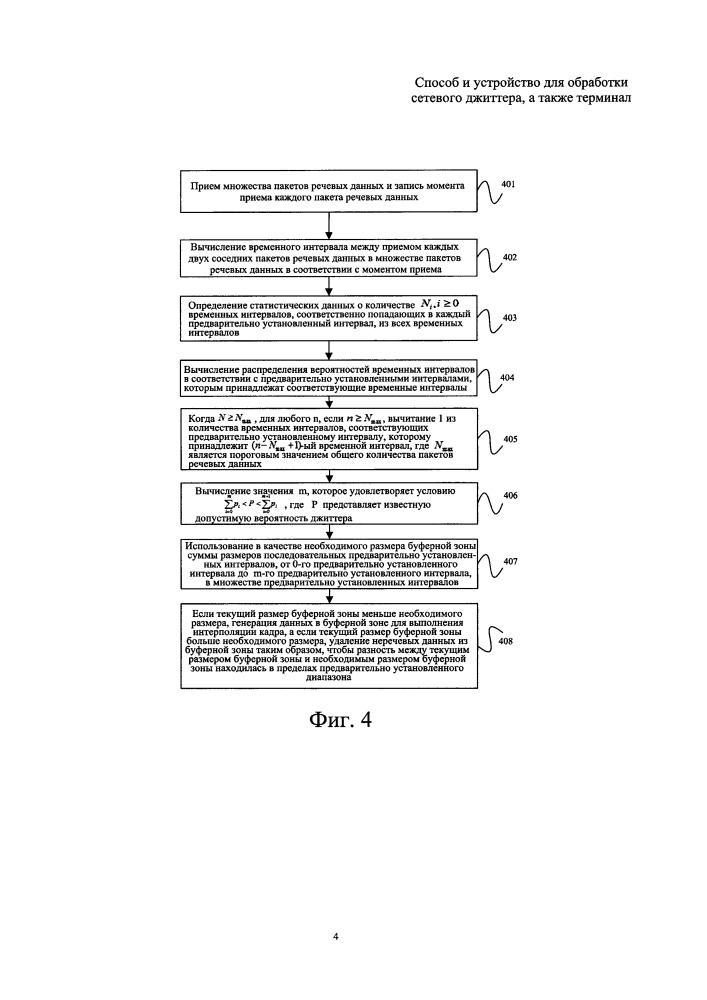 Способ и устройство для обработки сетевого джиттера, а также терминал (патент 2651215)