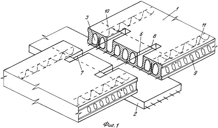 Узел сопряжения многопустотных плит кучихина (патент 2363818)