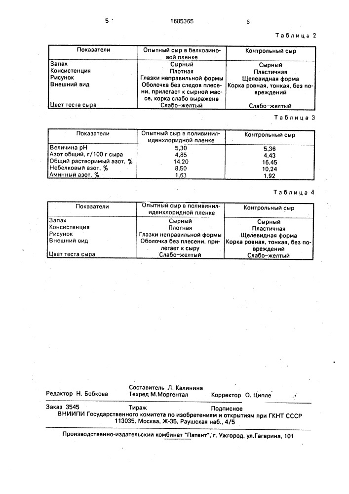 Способ посолки и созревания сыра (патент 1685365)