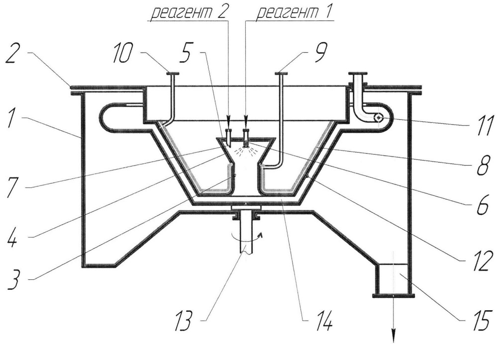 Центробежный массообменный аппарат для систем "жидкость - жидкость" (патент 2663038)