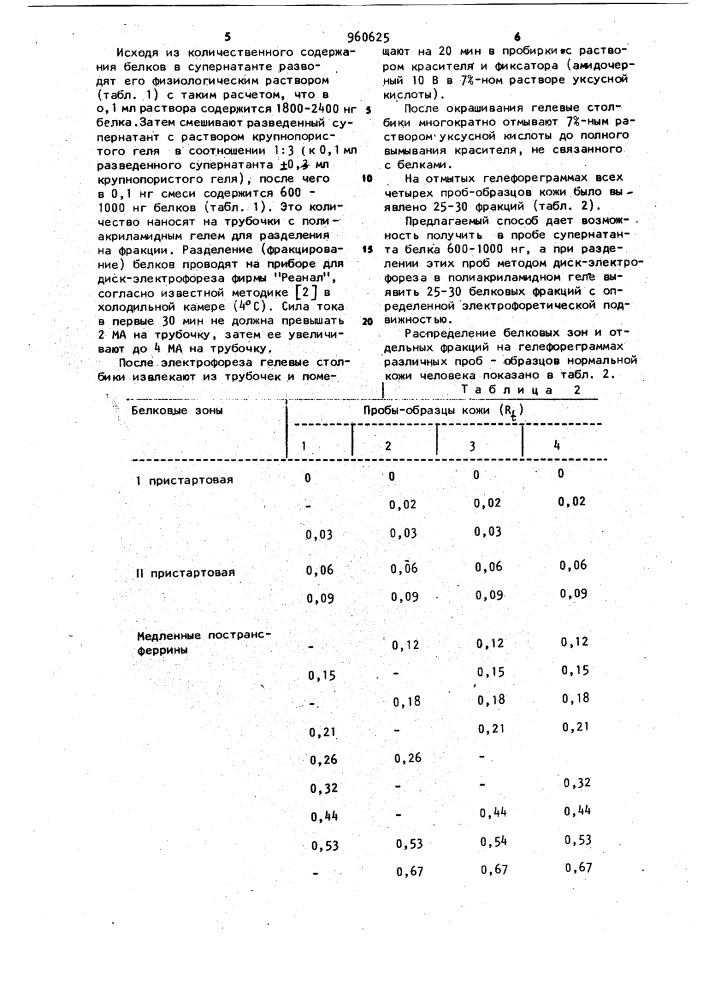 Способ определения фракционного состава растворимых белков кожи (патент 960625)