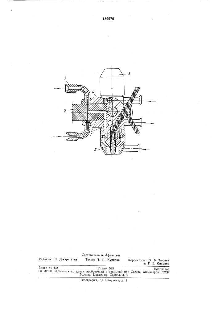 Многогорелочное устройство для газоэлектрическойсварки (патент 189970)