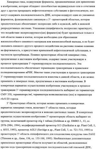 Способ избирательного получения растений с мужской или женской стерильностью (патент 2320722)