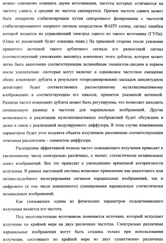 Способ формирования изображений в миллиметровом и субмиллиметровом диапазоне волн (варианты), система формирования изображений в миллиметровом и субмиллиметровом диапазоне волн (варианты), диффузорный осветитель (варианты) и приемо-передатчик (варианты) (патент 2349040)