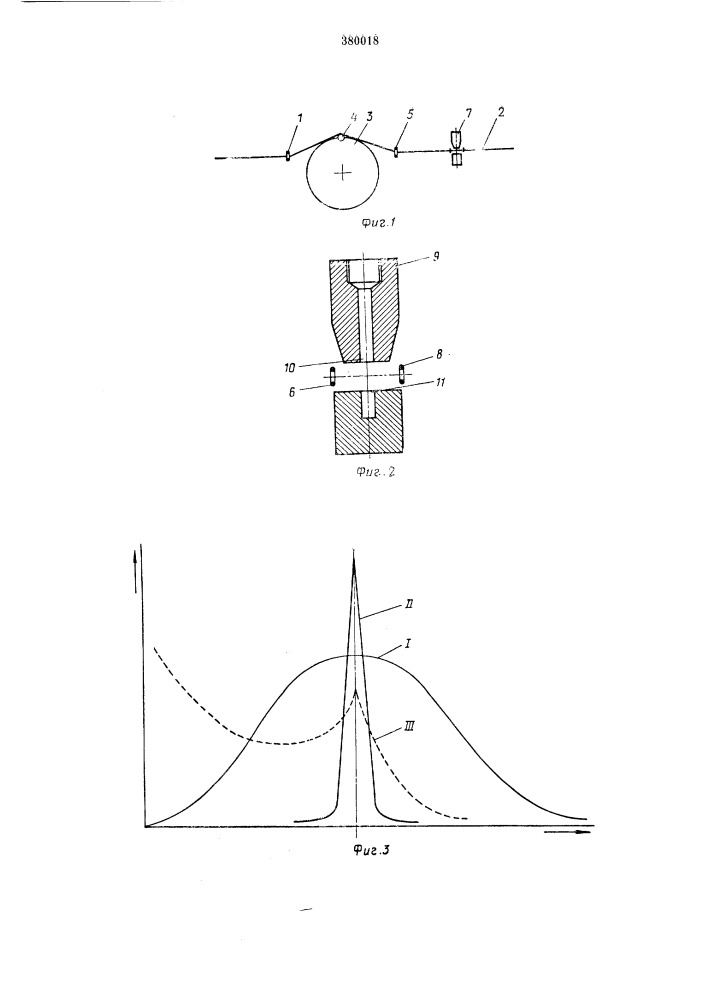 Способ обработки многокомпонентных нитей струей сжатого воздуха (патент 380018)