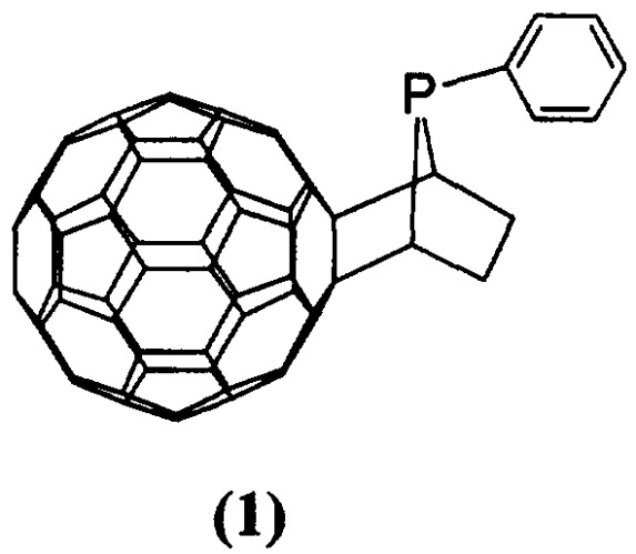 Способ получения 2,3-фуллеро[60]-7-фенил-7-фосфабицикло[2.2.1]гептана (патент 2350619)
