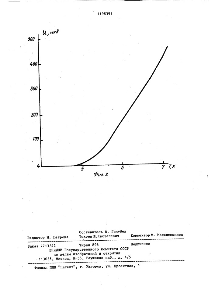 Датчик криогенных температур (патент 1198391)