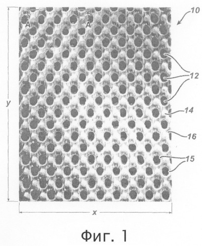 Трехмерная снабженная отверстиями пленка (патент 2309164)