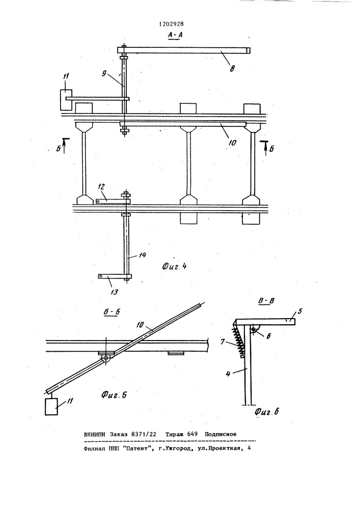 Устройство для очистки полувагонов от налипшего или примерзшего груза (патент 1202928)