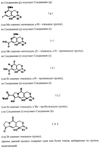 Способ синтеза камптотецинсвязанных соединений (патент 2308447)