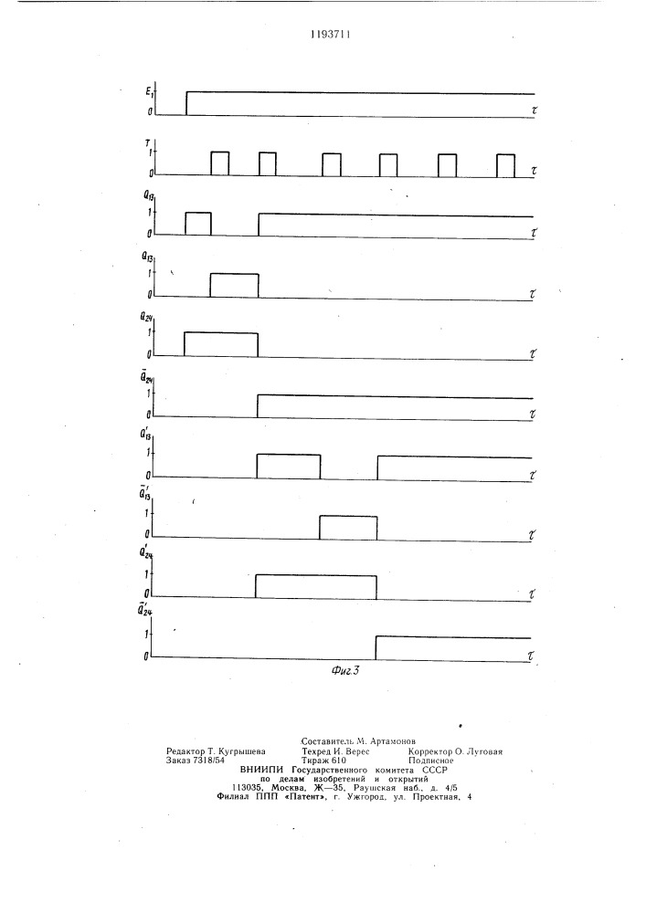 Устройство телемеханики (патент 1193711)