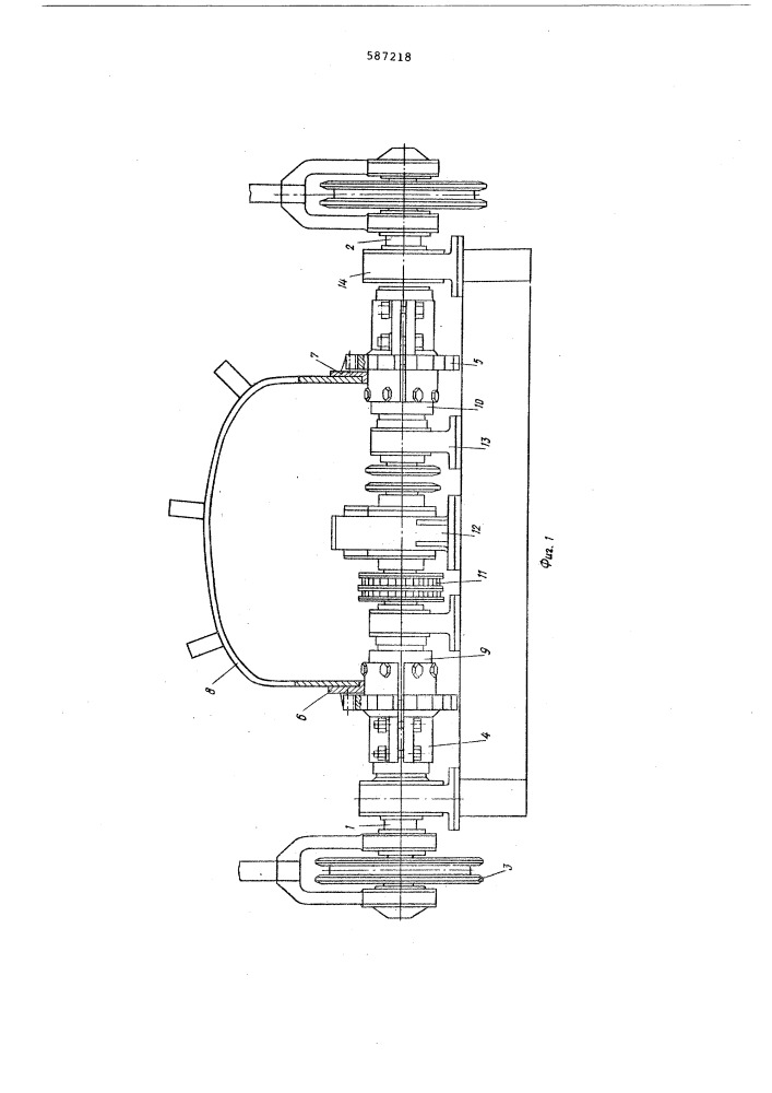 Привод ротора траншейного экскаватора (патент 587218)