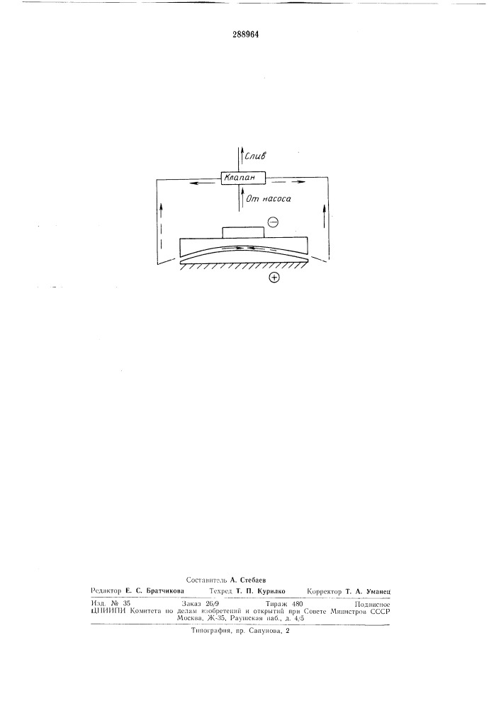 Способ электрохимической обработки металлов в проточном электролите (патент 288964)
