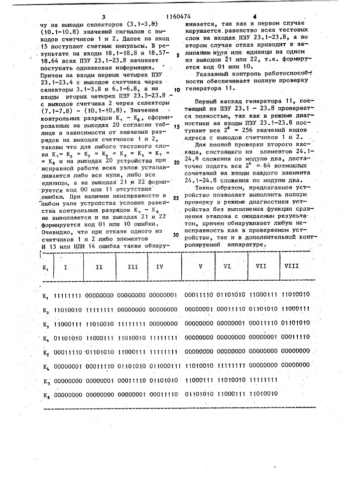 Устройство кодирования информации для оперативной памяти (патент 1160474)