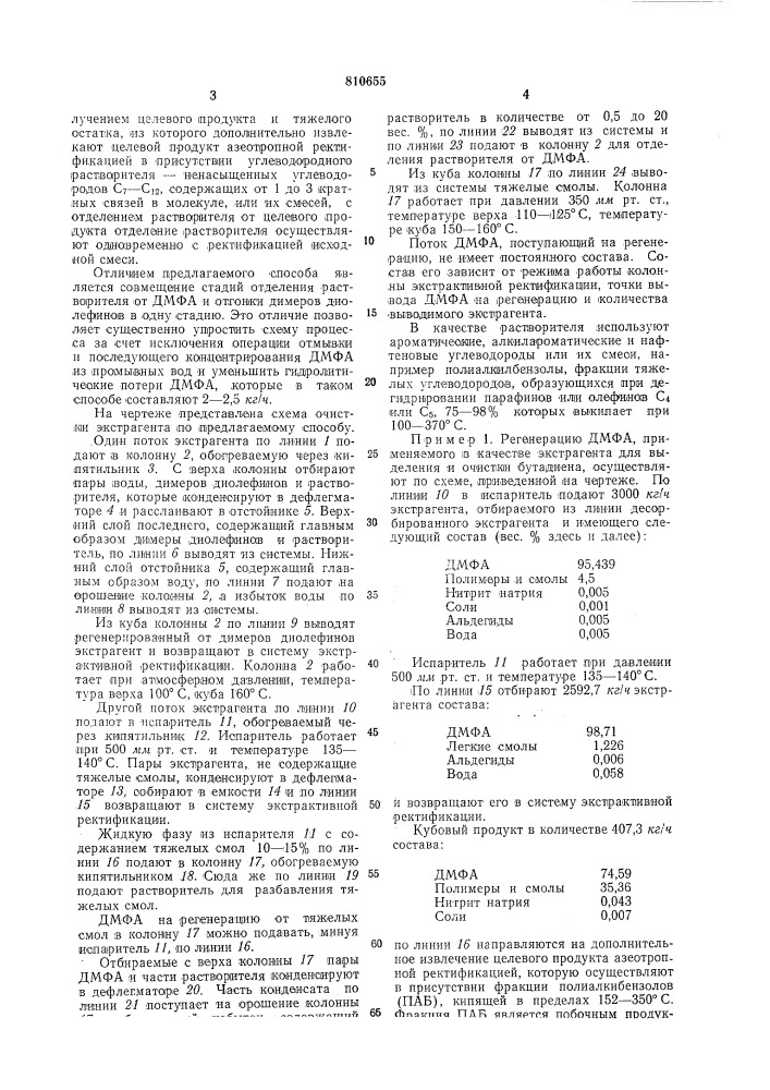 Способ очистки диметилформамида (патент 810655)