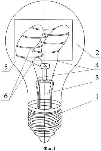 Электрическая лампа накаливания (патент 2568664)