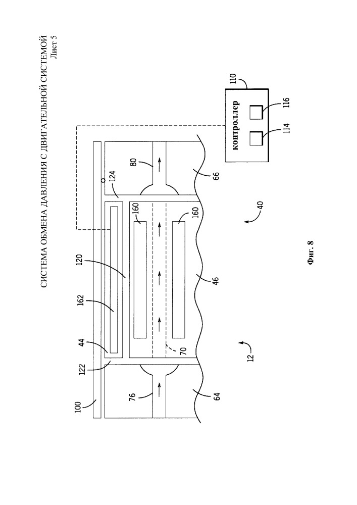 Система обмена давления с двигательной системой (патент 2655434)