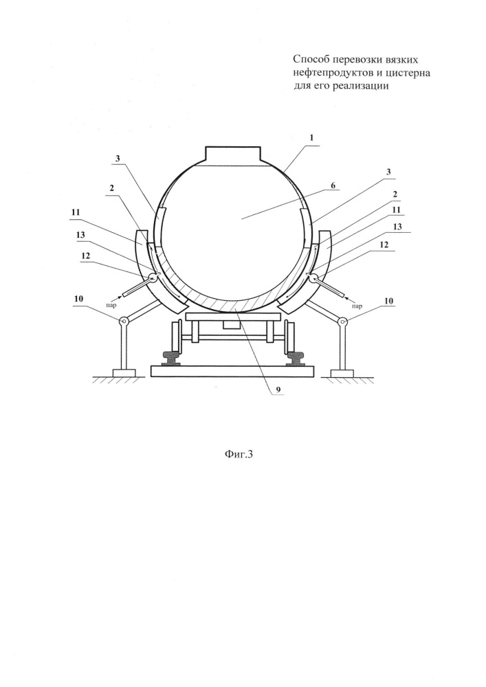 Способ перевозки вязких нефтепродуктов и цистерна для его реализации (патент 2629640)