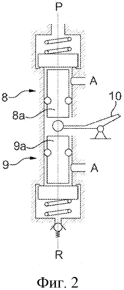 Устройство пневматической рессоры со встроенным распределительным клапаном и имеющим форму балансира приводным средством (патент 2636625)