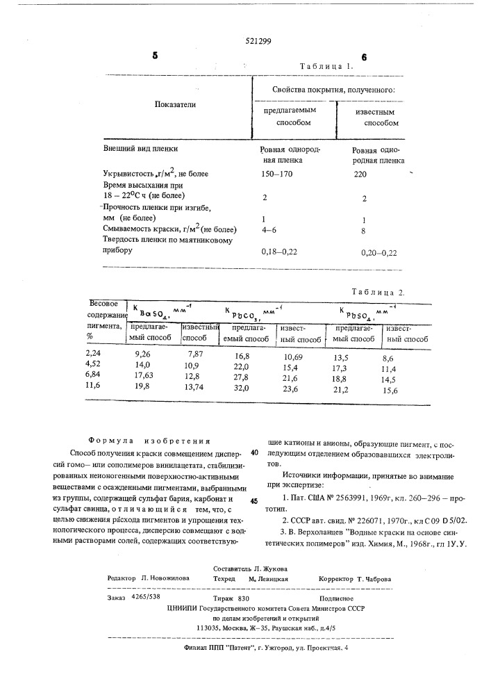 Способ получения краски (патент 521299)