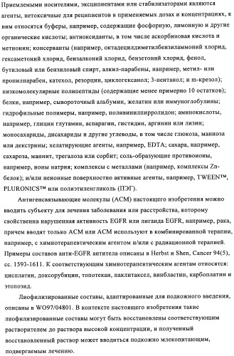 Антигенсвязывающие молекулы, которые связывают рецептор эпидермального фактора роста (egfr), кодирующие их векторы и их применение (патент 2457219)