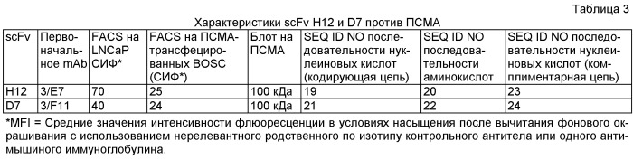 Моноклональные антитела и одноцепочечные фрагменты антител против клеточно-поверхностного специфического для простаты мембранного антигена (патент 2458073)
