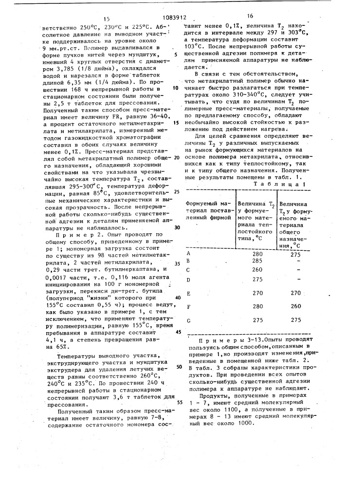 Способ получения формуемых (со)полимеров (патент 1083912)