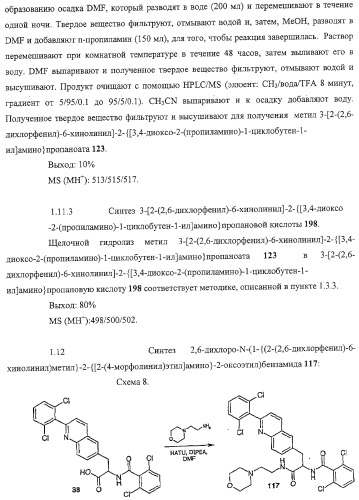 Производные 2,6-хинолинила и 2,6-нафтила, фармацевтические композиции на их основе, их применение в качестве ингибиторов vla-4 и промежуточные соединения (патент 2315041)