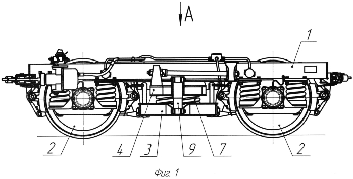 Тележка железнодорожного транспортного средства (патент 2573100)
