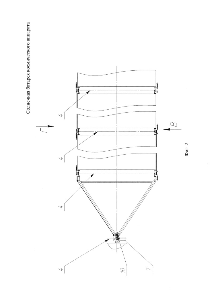 Солнечная батарея космического аппарата (патент 2619158)