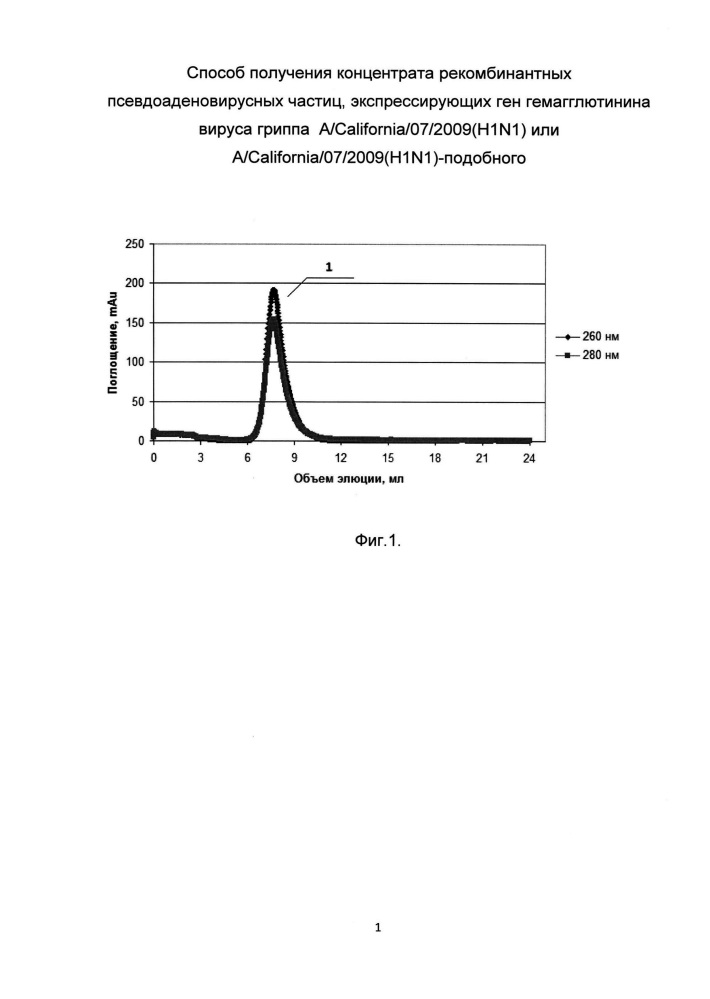 Способ получения концентрата рекомбинантных псевдоаденовирусных частиц, экспрессирующих ген гемагглютинина вируса гриппа a/california/07/2009(h1n1) (патент 2614127)