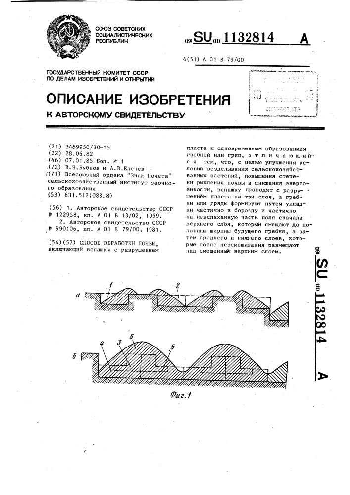 Способ обработки почвы (патент 1132814)